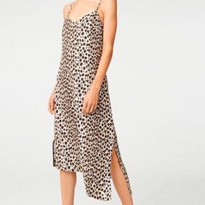 Club Monaco Paz Dress Leopard Slip Dress